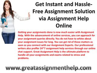 Need Assignment Help? Connect with Professionals Writers