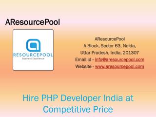 Hire PHP Developer India at Competitive Price
