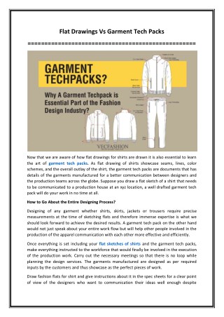 Flat Drawings Vs Garment Tech Packs