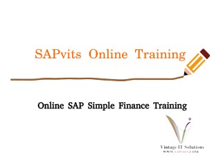 Online SAP Simple Finance Training