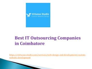 Best IT Outsourcing Companies in Coimbatore