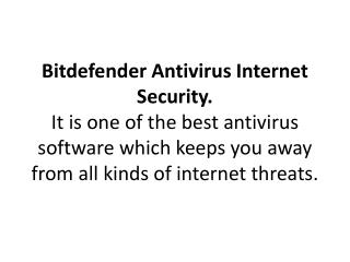 Bitdefender virus protection