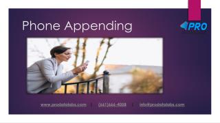 Phone Appending | Phone Appending Services | Phone Append