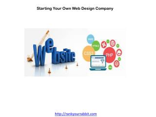 Tips of Starting Your Own Web Design Company