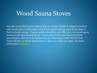 Reliable Wood Sauna Stoves