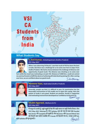 VSI CA Students from India