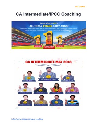 CA Intermediate/IPCC Coaching