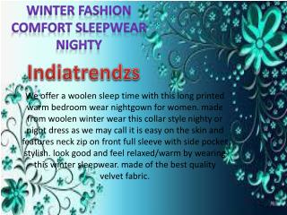 Winter Fashion Comfort Sleepwear NIGHTY