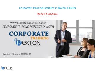 Corporate Training Institute in Noida & Delhi
