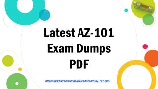 Guidelines for Preparing the AZ-101 Microsoft Exam through AZ-101 Latest Study Guide