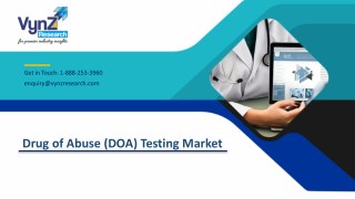 Global Drug of Abuse (DOA) Testing Market – Analysis and Forecast (2018-2024)