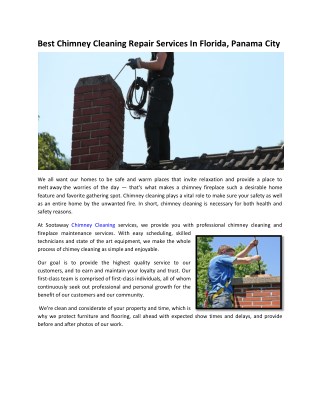 Affordable Chimney Cleaning Repair Services In Florida- Sootaway