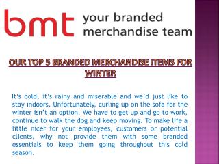 Branded Merchandise Items