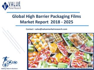 High Barrier Packaging Films Market Report | Industry Analysis 2018-2025