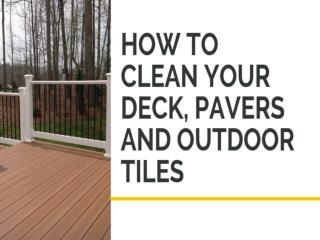 Tips to Keep Clean Outdoor Living Area