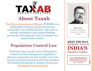Population Control law in India for the development of bharat