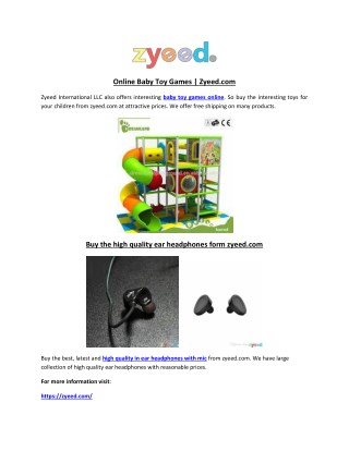 Online Baby Toy Games | Zyeed.com