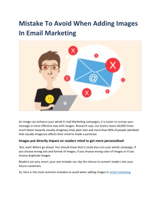 MISTAKES TO AVOID WHEN ADDING IMAGES IN EMAIL MARKETING