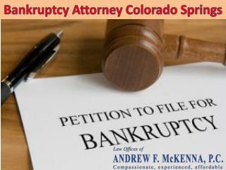 Bankruptcy Lawyer Colorado Springs