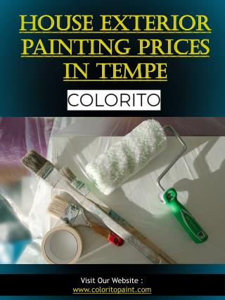 House Exterior Painting Prices In Tempe