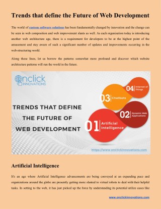 Trends that define the Future of Web Development