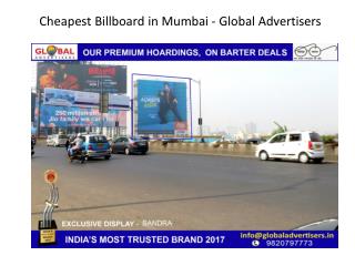 Cheapest Billboard in Mumbai - Global Advertisers