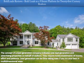 BoldLeads Reviews - Bold Leads as a Vibrant Platform for Twenty-first Century Realtors