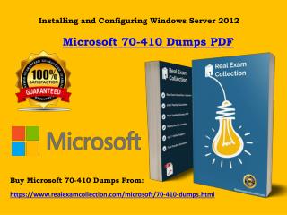 Valid Microsoft 70-410 Exam Questions - 70-410 Dumps PDF RealExamCollection