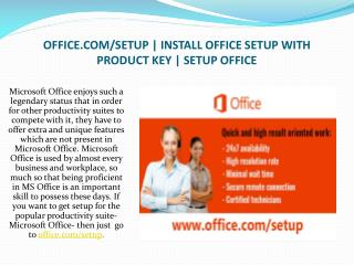 www.office.com/setup - Download and Install Office Setup with Product Key By office.com/setup