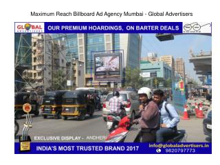 Maximum Reach Billboard Ad Agency Mumbai - Global Advertisers