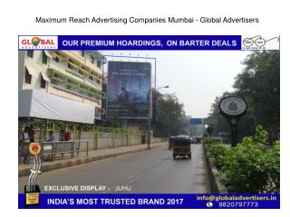 Maximum Reach Billboard Advertising Companies Mumbai - Global Advertisers