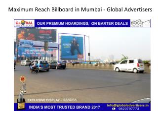 Maximum Reach Billboard in Mumbai - Global Advertisers