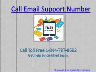 Call Email Support Number at 1-844-797-8692