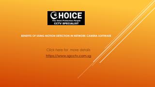 Benefits of Using Motion Detection in Network Camera Software