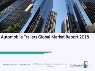 Automobile Trailers Global Market Report 2018