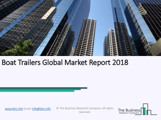 Boat Trailers Global Market Report 2018