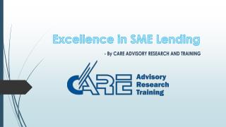 Training program for Excellence in SME Lending by CARE Training