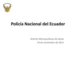 Policía Nacional del Ecuador