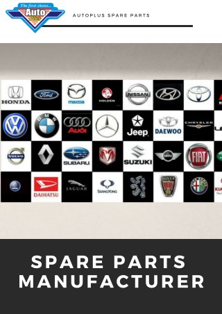 Spare Parts Manufacturer