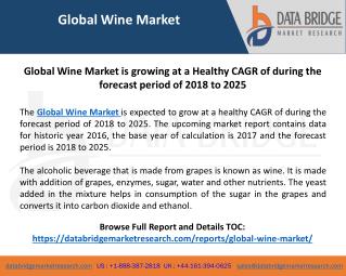 Global Wine Market– Industry Trends and Forecast to 2025