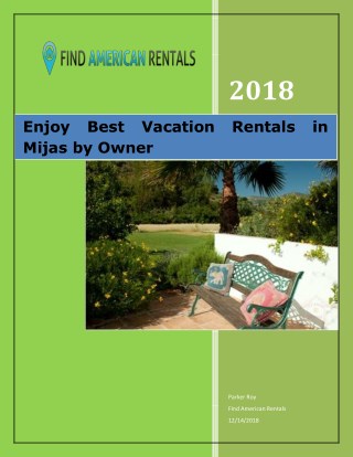Enjoy Best Vacation Rentals in Mijas by Owner