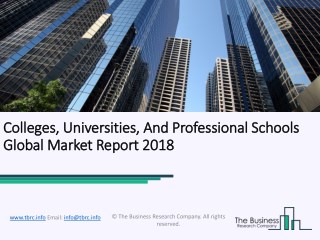 Colleges, Universities, and Professional Schools Global Market Report 2018