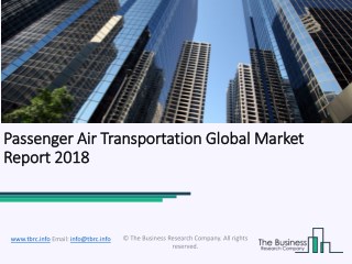 Passenger Air Transportation Global Market Report 2018