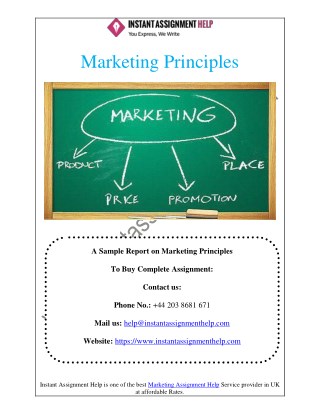 Different Marketing Principals for Business Development