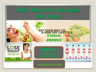 Diet plan for female fat loss