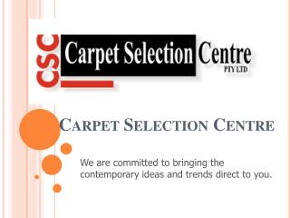 Carpet Selection Products