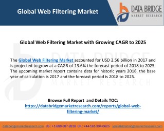 Global Web Filtering Market– Industry Trends and Forecast to 2025