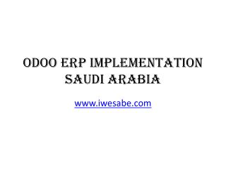 Odoo ERP Implementation Saudi Arabia