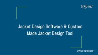 Jacket Design Software & Custom Made Jacket Design Tool