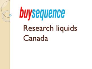 Research liquids canada